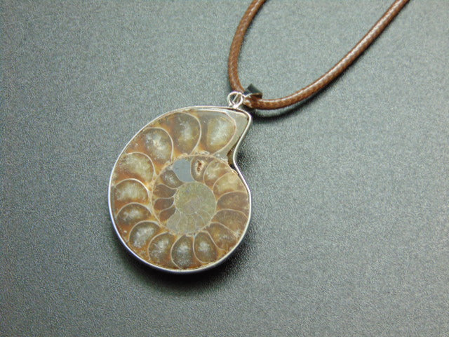 Sterling Silver Ammonite Pendant