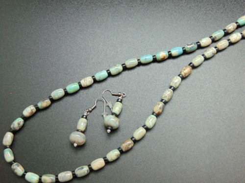 Mushroom Jasper Necklace and Earrings