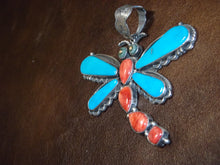 Load image into Gallery viewer, Sterling Silver Dragon Fly Pendant