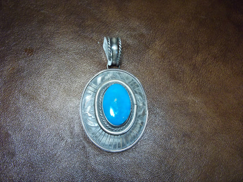 Sterling Silver Turquoise Pendant