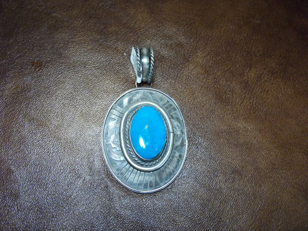 Sterling Silver Turquoise Pendant