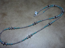 Load image into Gallery viewer, Sterling Silver Bead Necklace