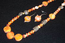 Load image into Gallery viewer, Spiny Oyster Necklace and Earrings