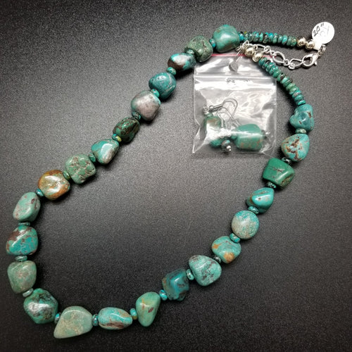 Turquoise Necklace and Earrings